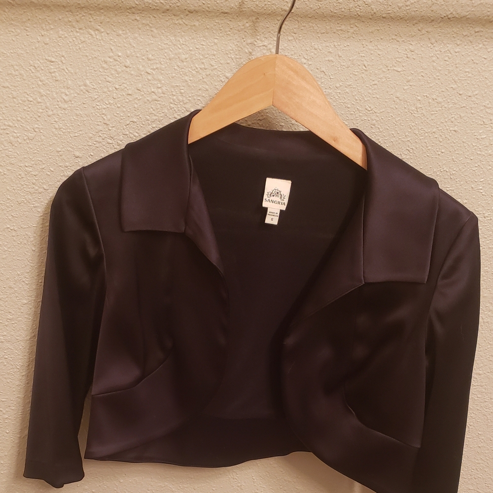 Elegant Black Satin Cropped Top